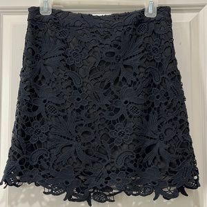 Black Crochet Skirt
